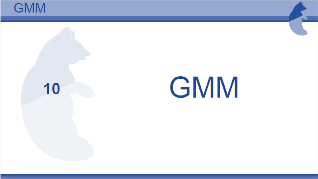 Tutoriel clustering GMM