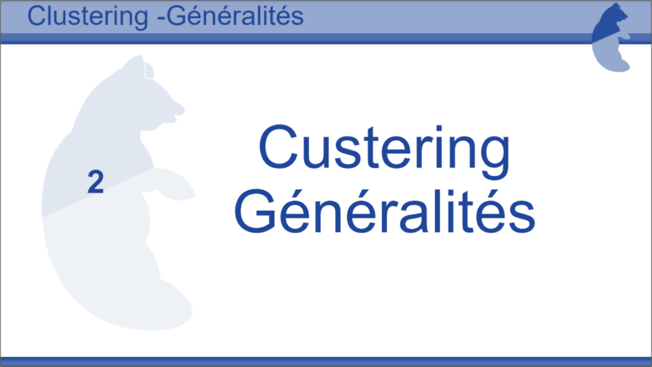 Tutoriel Clustering g&eacute;n&eacute;ralit&eacute;s