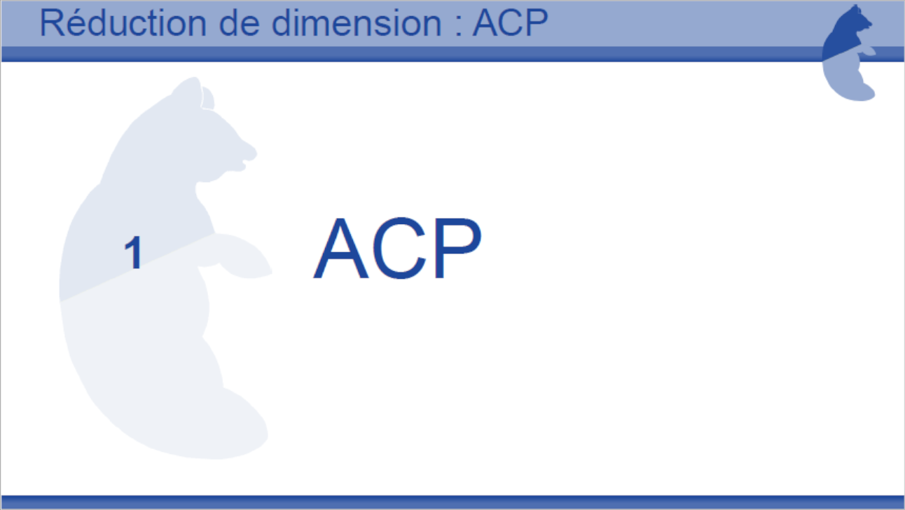 Tutoriel R&eacute;duction dimension ACP
