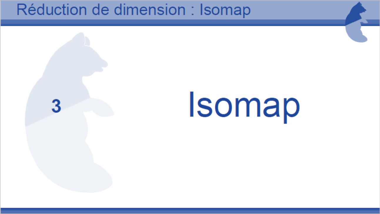 Tutoriel R&eacute;duction dimension IsoMAP