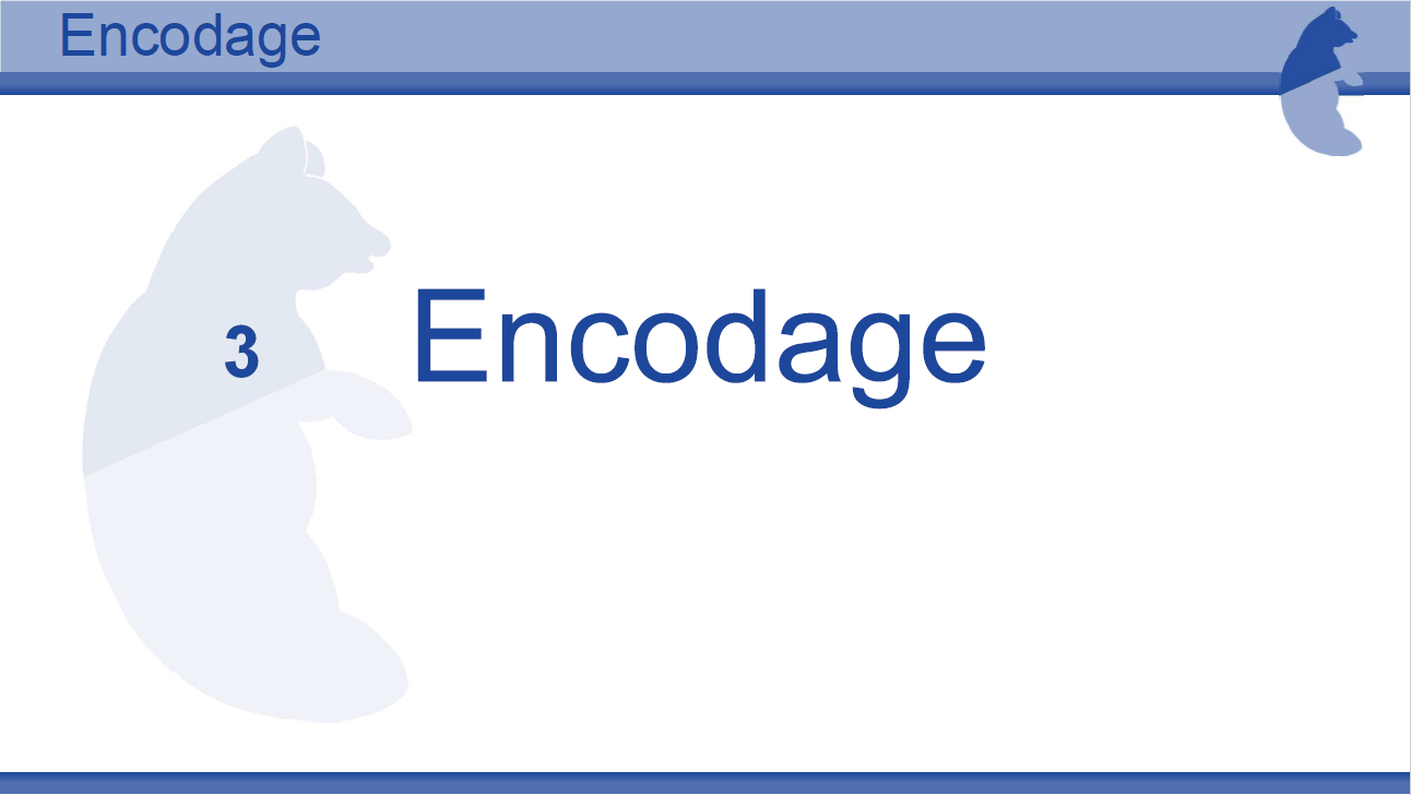 Tutoriel encodage