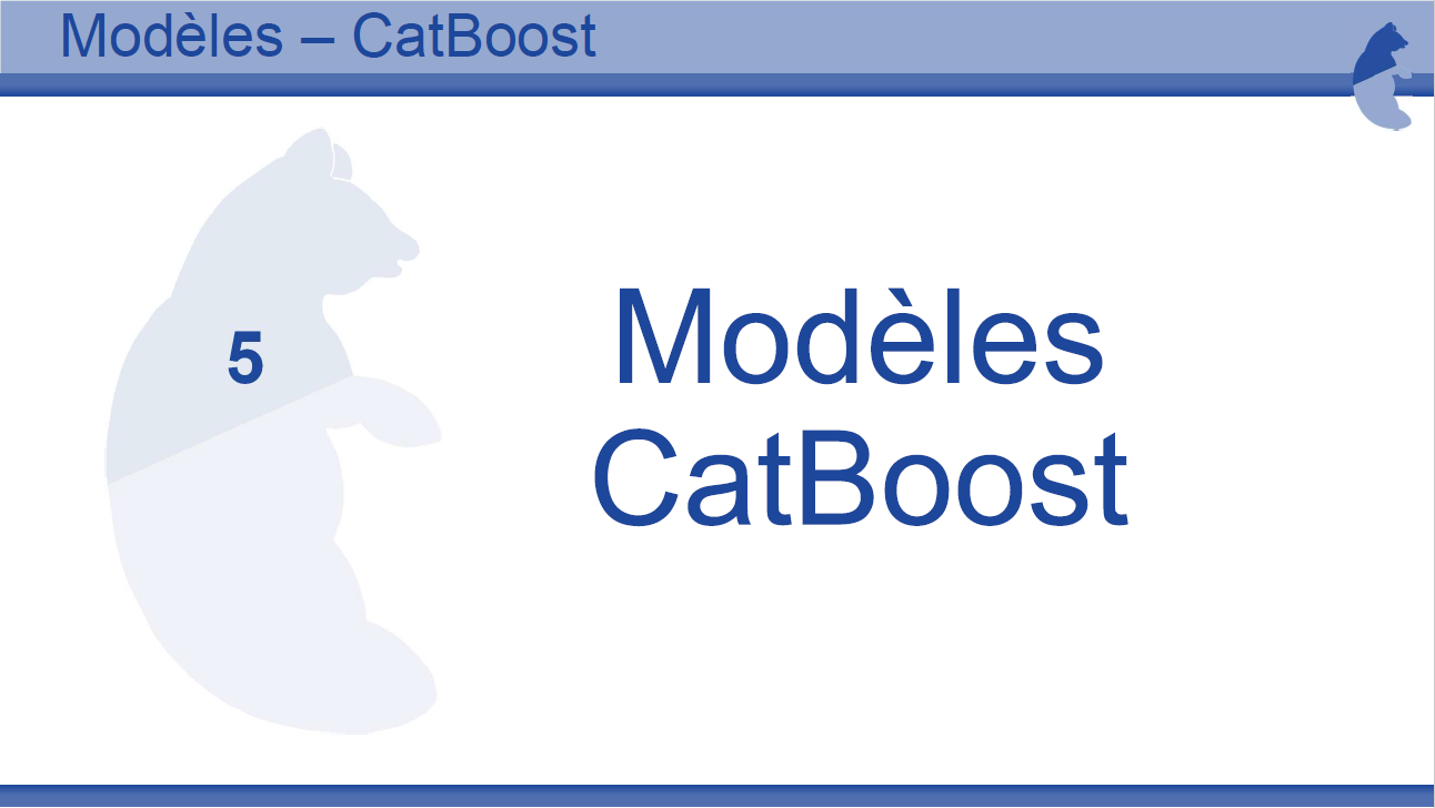 Tutoriel mod&egrave; CATBOOST