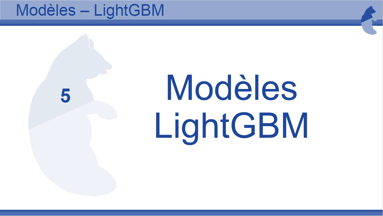 Tutoriel mod&egrave; LIGHTGBM